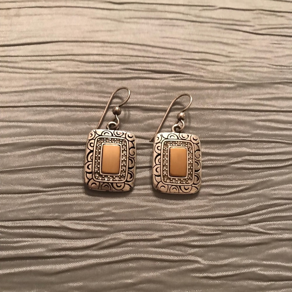 Brighton Silver and Gold Earrings